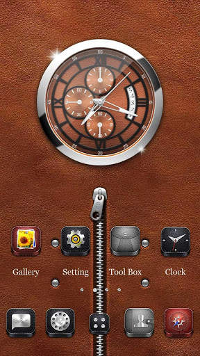 (FREE) Leather Era GO Launcher Theme screenshot 1