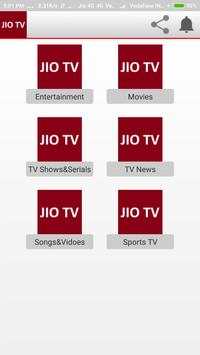 Free HD JIO Digital TV :Cricket Live Match&Score screenshot 1