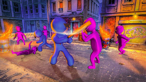 Street Stickman Boxing Kung Fu screenshot 3