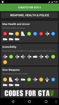 Cheats for GTA 5 (GTA V) screenshot 3