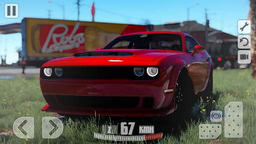 Simulator Dodge Demon Parking screenshot 1