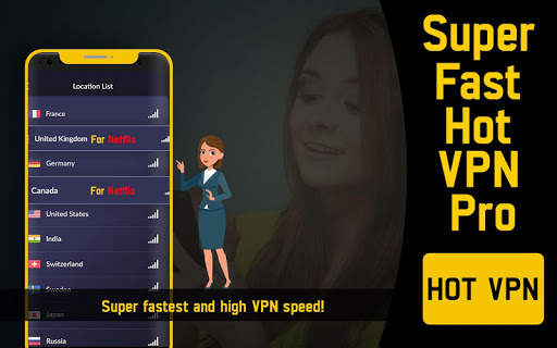 Super Fast Hot VPN Pro Vpn Proxy Master HubVPN screenshot 4