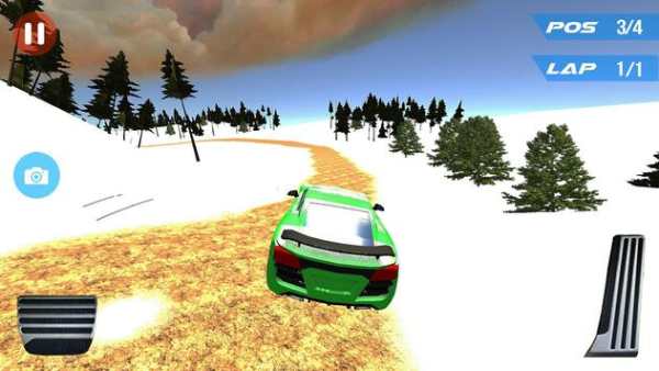 Speed Car Racing Snow Mountain screenshot 1