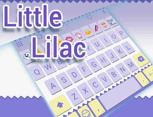 Little Lilac Emoji Keyboard स्क्रीनशॉट 5