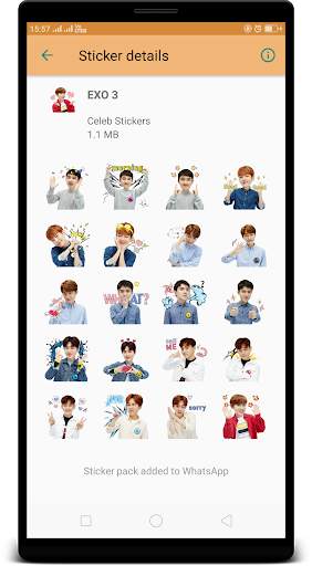 EXO WAStickerApps : Stickers for Whatsapp screenshot 3