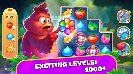 Brave Birds Adventure: Match 3 screenshot 1