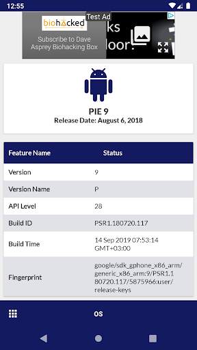 Device Info Hardware & Software config for Android screenshot 7