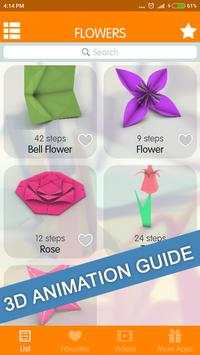 Easy Origami Flower Tutorial screenshot 1