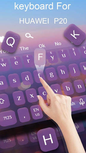 Purple Keyboard  For Huawei  P20 स्क्रीनशॉट 3