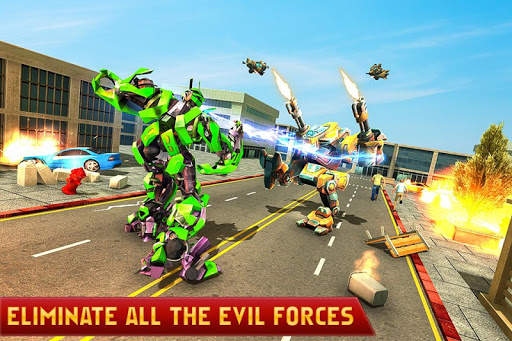 Dino Robot Car : Helicopter Robot Transformation screenshot 8