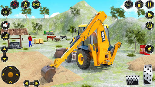 Real JCB Backhoe Loader Game screenshot 6