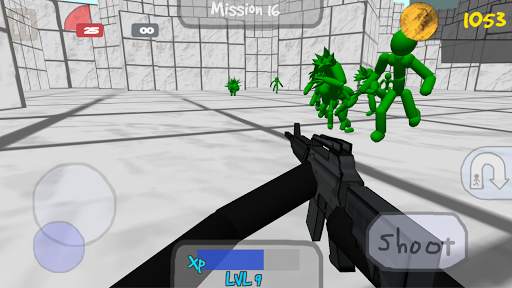 Stickman penembak dengan zombie screenshot 3