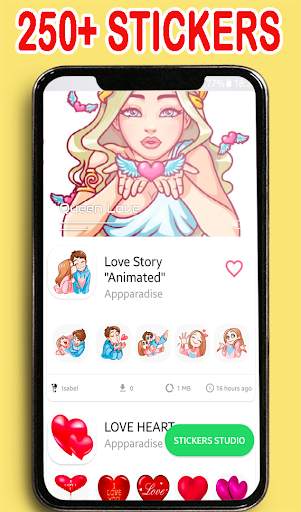 Animated Love Stickers for Whatsapp WASTickerApp screenshot 1