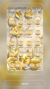 Golden Rose Theme Gold Roses screenshot 2