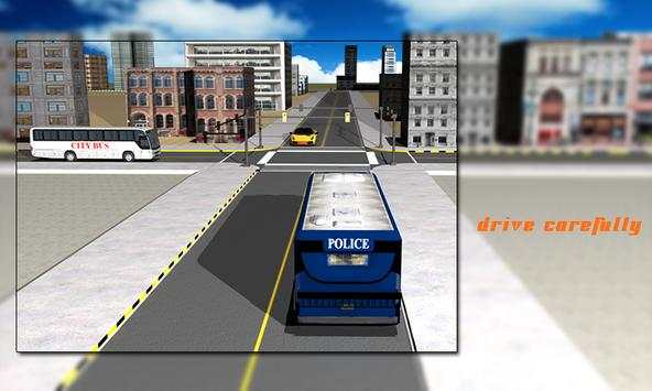 Jail Criminal Transport Bus screenshot 4