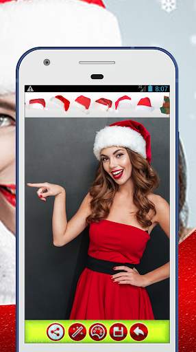Christmas Santa Cap & Hat Photo Editor screenshot 4