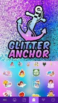 Glitter Anchor Kika Keyboard स्क्रीनशॉट 5