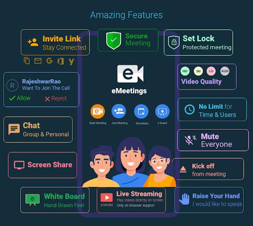 eMeetings  - Best HD Video Conference App screenshot 5