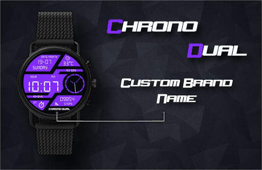 Chrono Dual Watch Face & Clock Live Wallpaper screenshot 4
