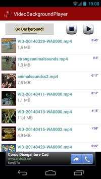 Video Background Player2 screenshot 1