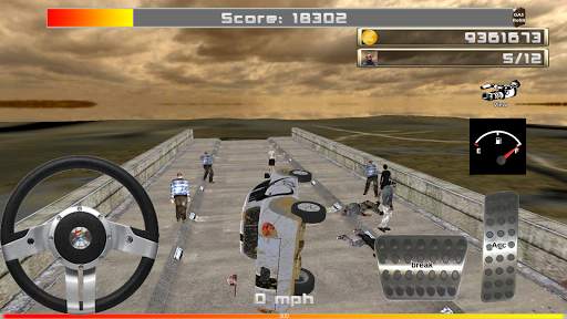 Zombie VS Car - 3D simulator स्क्रीनशॉट 5