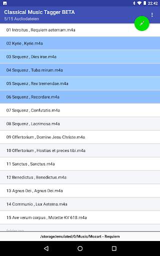 Classical Music Tagger ("open source", werbefrei) screenshot 6