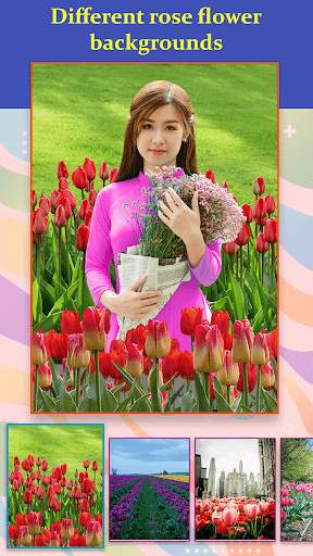 Rose Flower Background Photo Maker screenshot 4