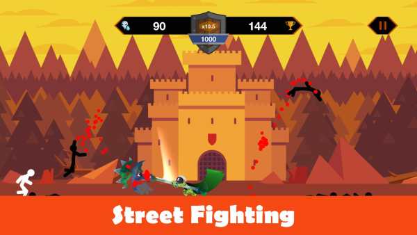 Stickman Fight - Warrior Street Fighting screenshot 1