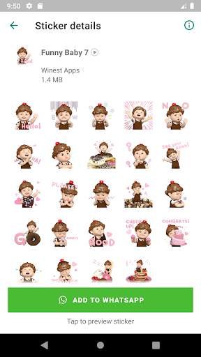 Animated Funny Baby Stickers for WAStickerApps screenshot 6