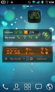 Black Theme GO Power Battery screenshot 1