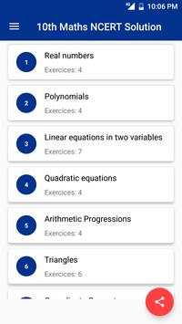 10th Class NCERT Maths Solution 2 تصوير الشاشة