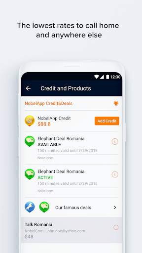 NobelApp Money Transfers + Calls स्क्रीनशॉट 4