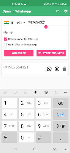 Open in Whats App | Chat without Save Number screenshot 3