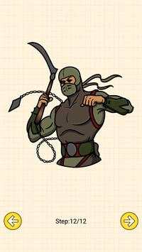 How To Draw Ninja Heroes Shadow screenshot 6