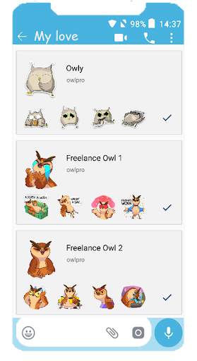 WAStickerApps OWL for WhatsApp screenshot 1