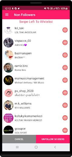 Unfollower for instagram screenshot 2