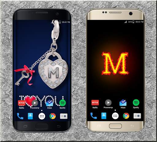M Letter Wallpaper screenshot 1