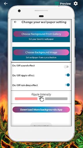 Nature Live Wallpaper - Ripple touch effects screenshot 6