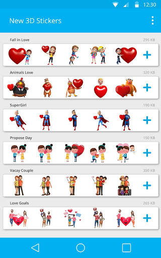 3D Romantic Stickers for whatsapp: WAStickerApps screenshot 13