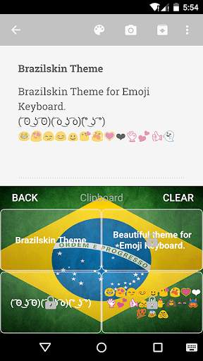 Brazil Emoji Keyboard Theme screenshot 4