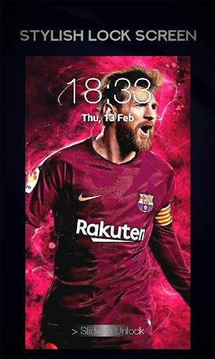 Messi Lock Screen Barcelona 4 تصوير الشاشة
