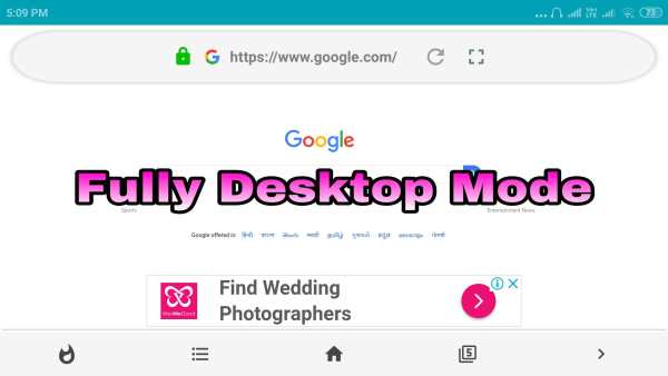 Android Desktop Browser PRO screenshot 1