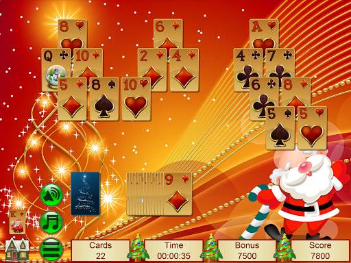 Xmas TriPeaks, card solitaire screenshot 16