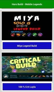 Hero Build For Mobile Legends Guide screenshot 1