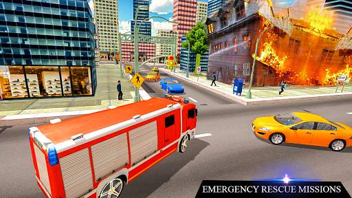 American Fire Fighter:  Real Hero- Fire Truck Game screenshot 2