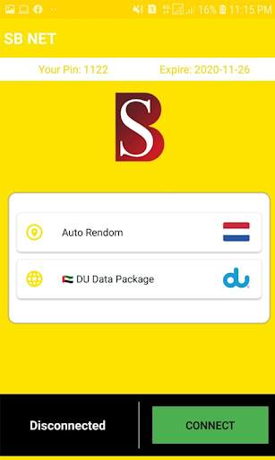 SB NET VPN screenshot 1