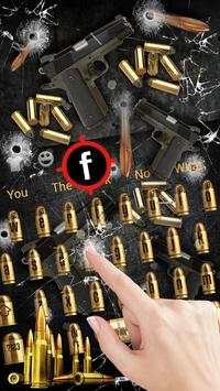 Fire Gun and Bullet Keyboard Theme screenshot 2