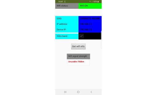 Current wifi network info screenshot 2
