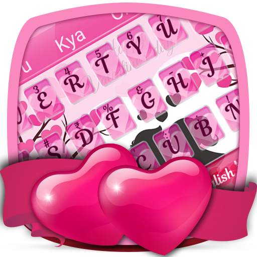 Pink Love Keyboard Theme 10001003