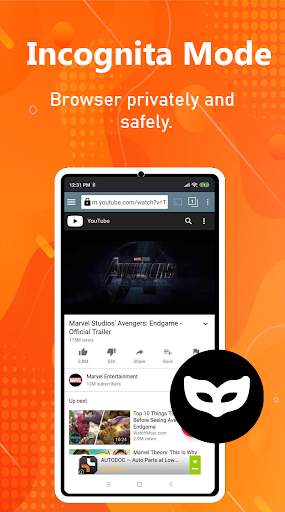 New U browser Pro: Yosi Browser mini, Secure &Fast screenshot 3